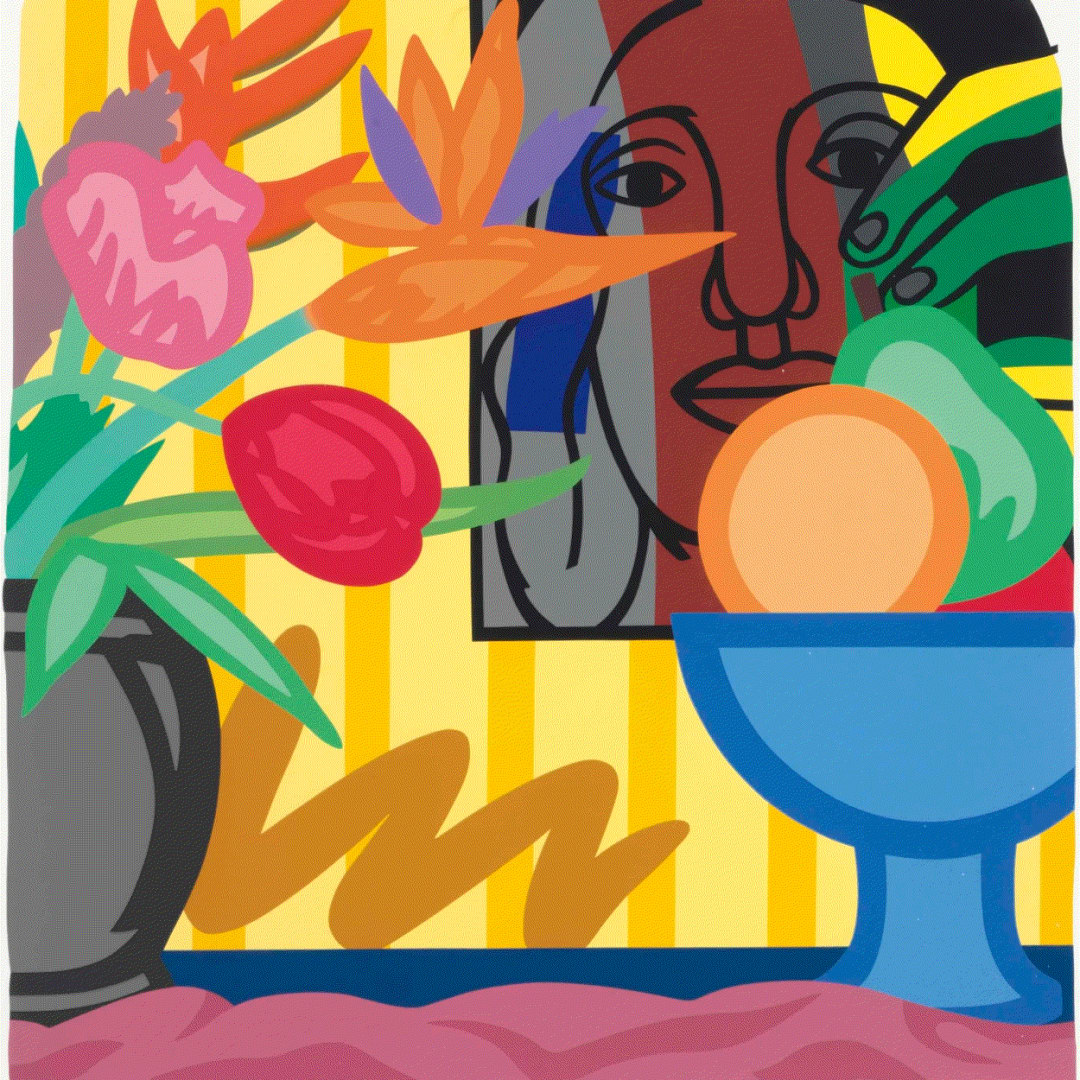 Tom Wesselmann MIXED BOUQUET WITH LEGER, 1993 Screenprint on museum board 54 1/2 x 51 2/8 ins 138.43 x 130.18 cm Available at VFA