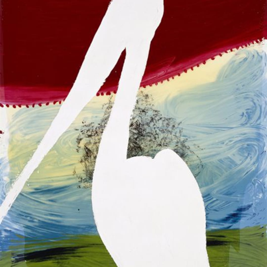Julian Schnabel View of Dawn from the Tropics-Guiseppe (brooding on the vast abyss), 1998 Hand Painted 15-17 Color Screenprint With Poured Resin 45h x 36w x 0d inches For sale at VFA