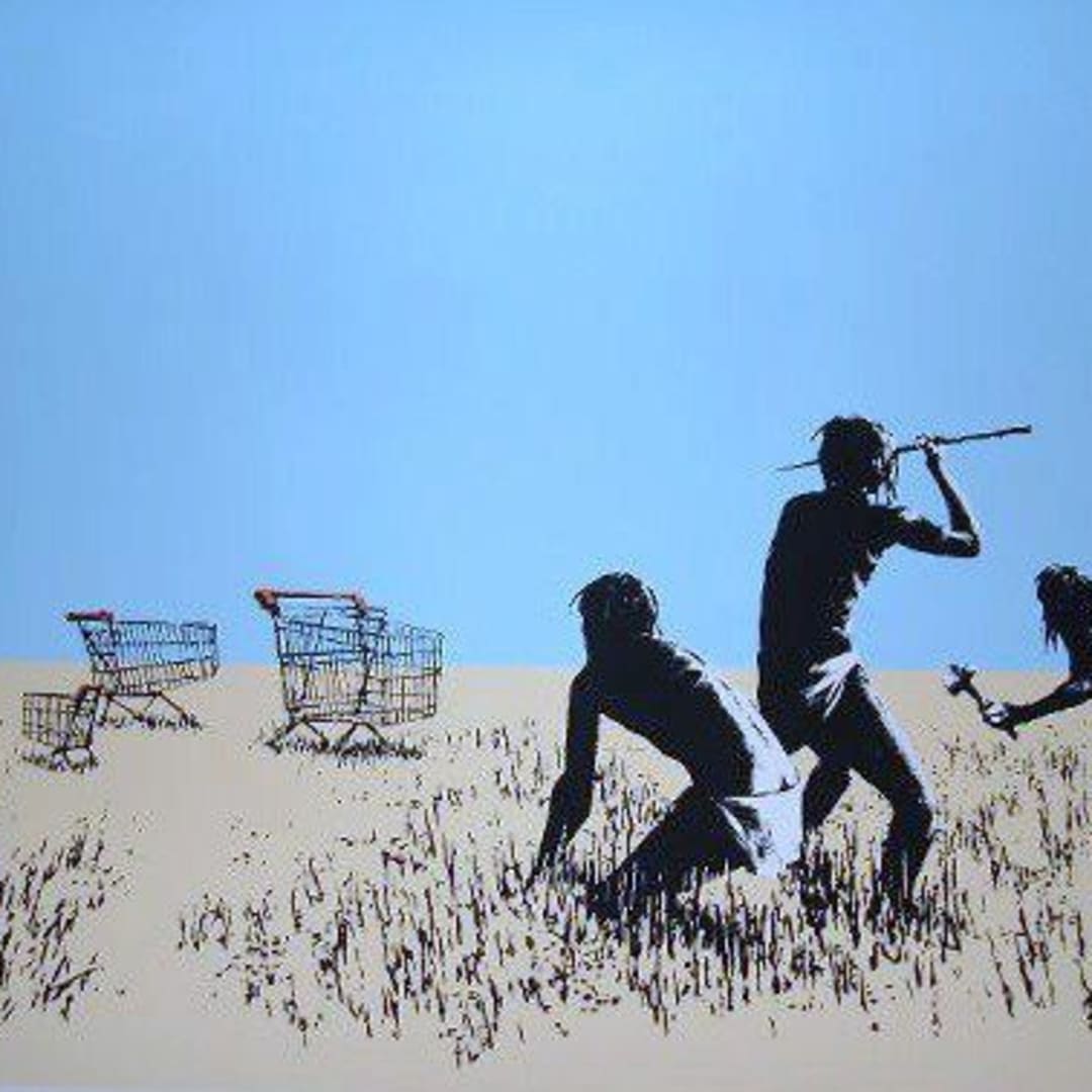 Banksy, Trolley Hunters, 2007 Screenprint, 22 X 30 in., Edition of 750