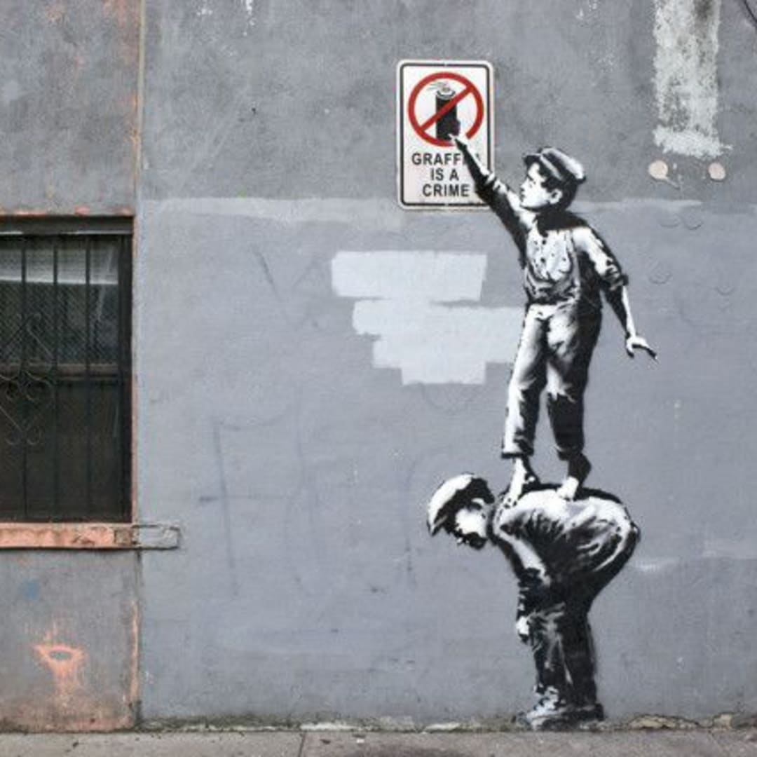 Banksy, Graffiti is a Crime