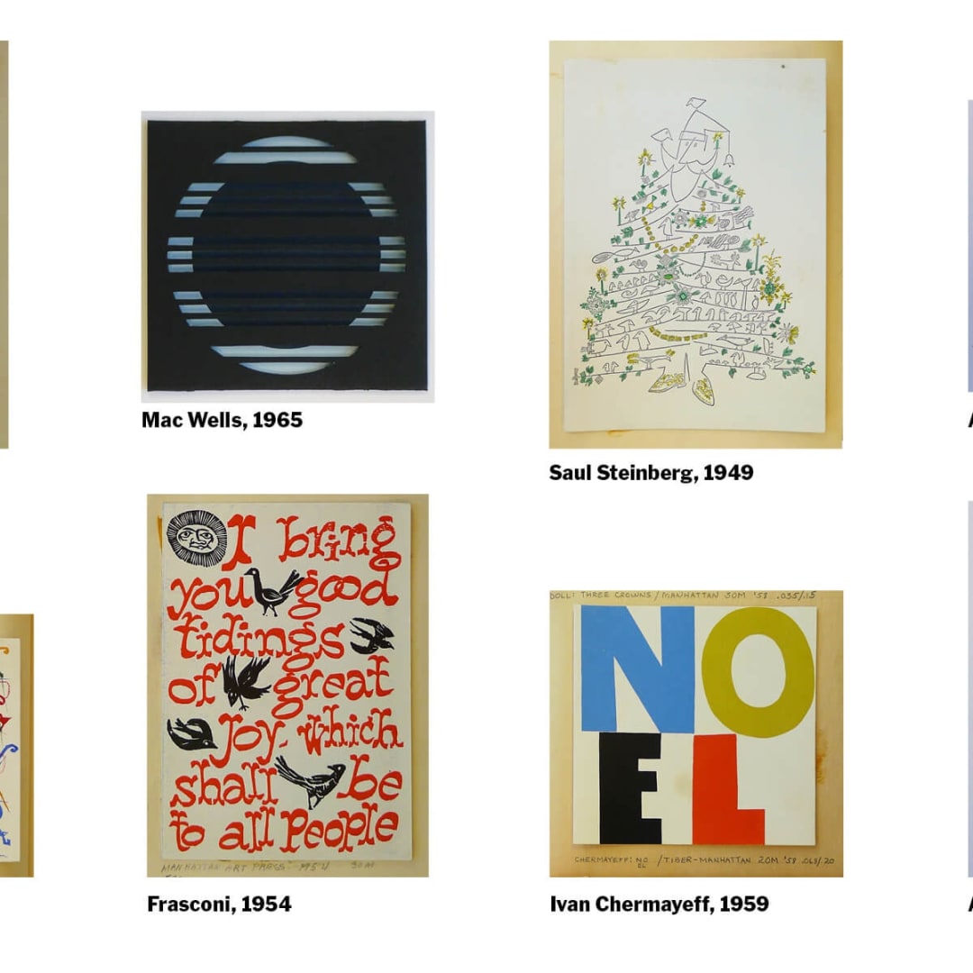 For more than sixty years MoMA has chosen cards designed by the world’s leading artists for sale in the MoMA retail shop every Christmas.