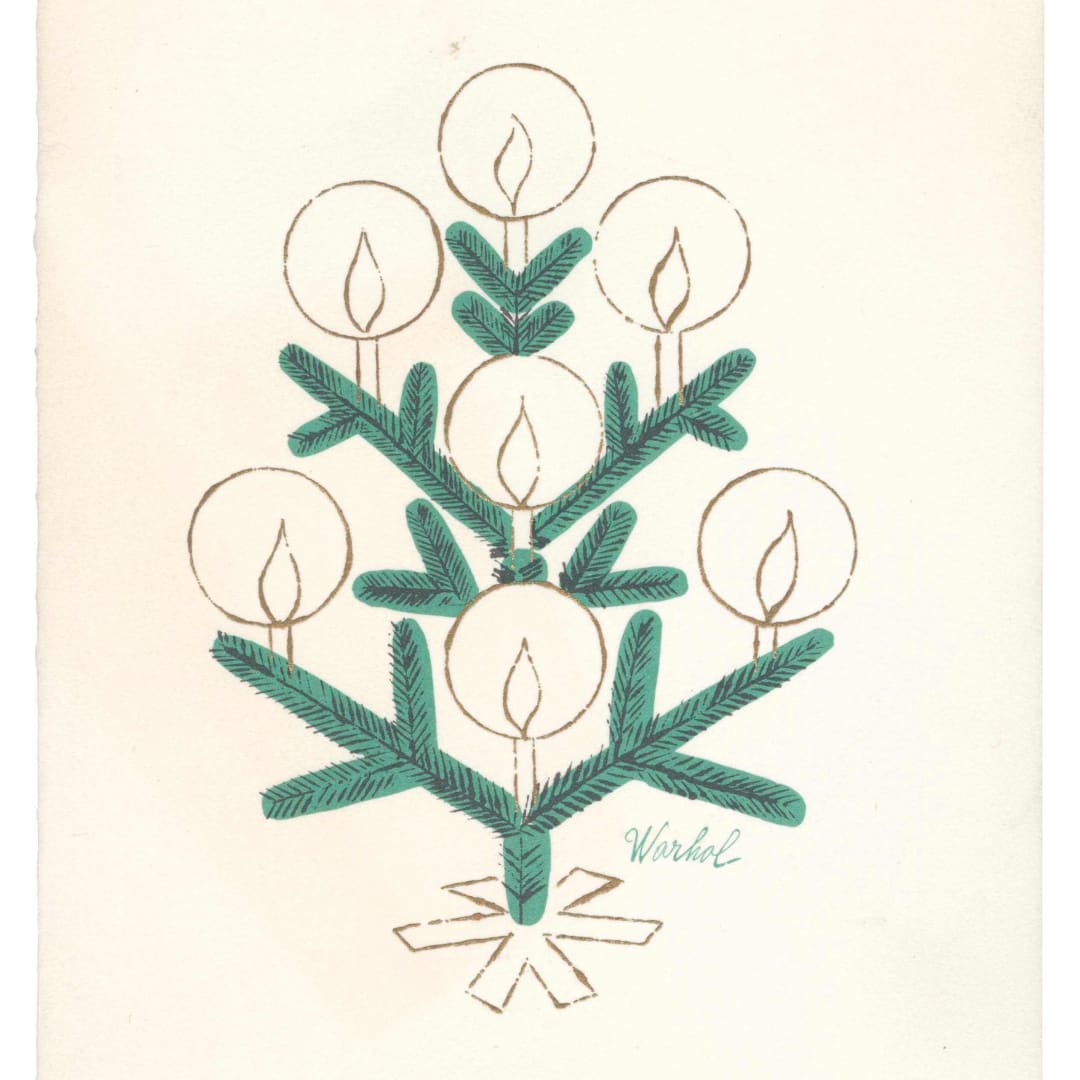 Andy Warhol Tiffany & Co. Christmas Card, 1956