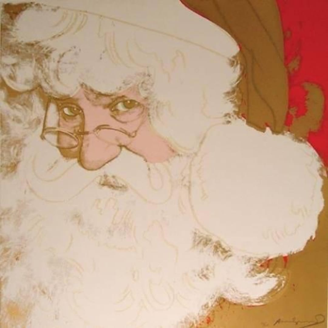 Santa Claus – (II.266)- from the “Myths” portfolio 1981 Screenprint w/Diamond Dust on Lenox Museum Board 38 X 38 in. Edition of 200