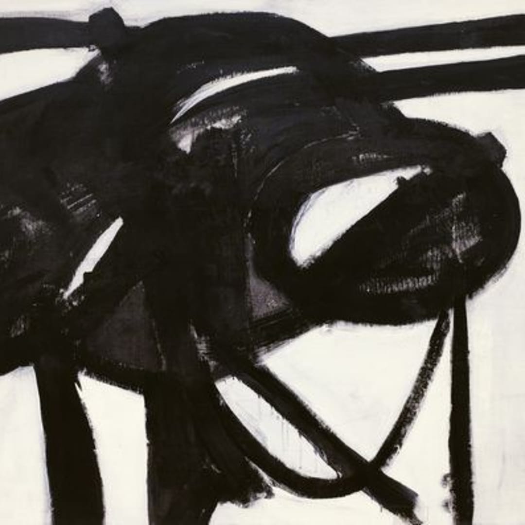 Franz Kline Chief, 1950, Oil on canvas, 58 3/8″ x 6′ 1 1/2″
