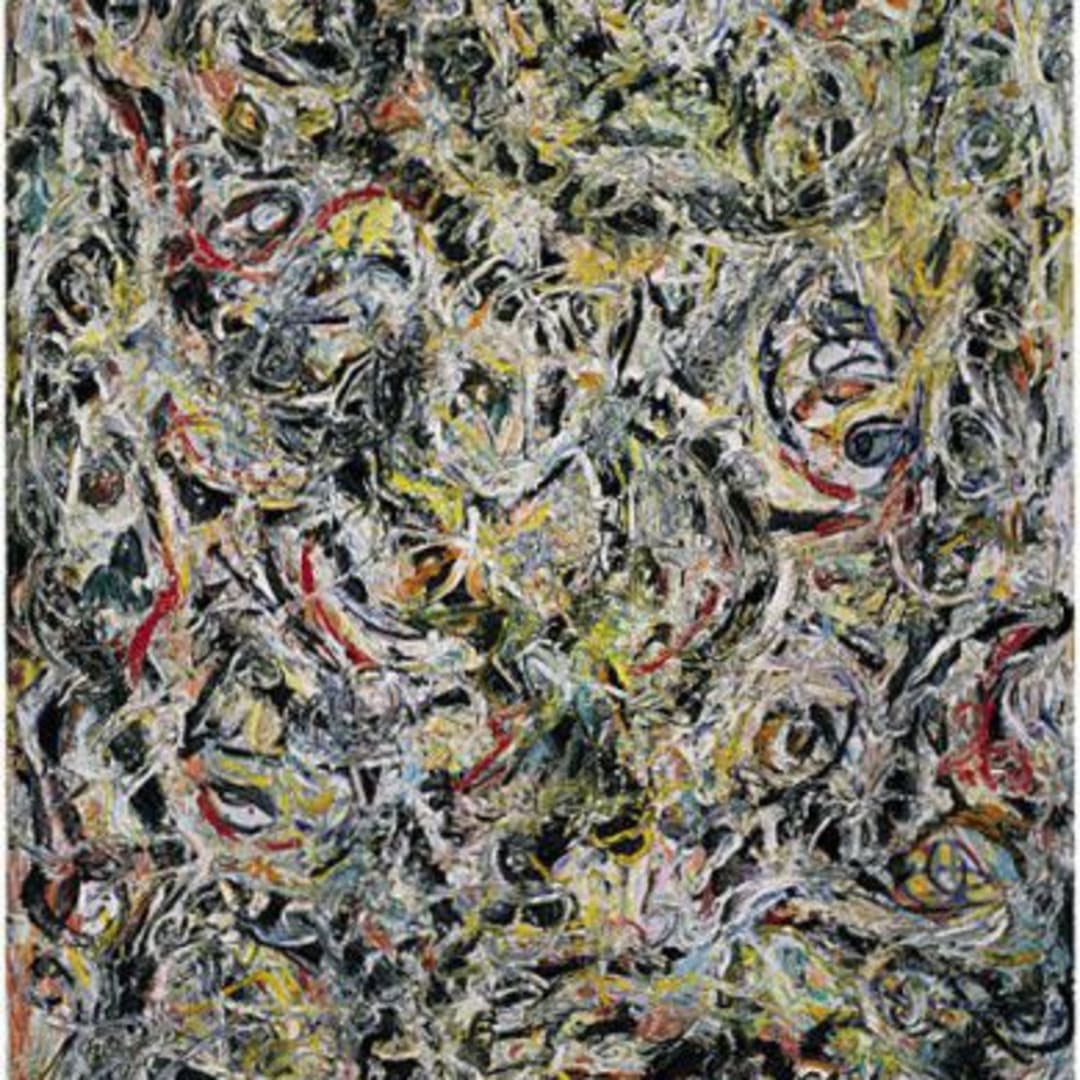 Jackson Pollock Eyes in the Heat, 1946. Oil and enamel on canvas, 54 × 43 inches