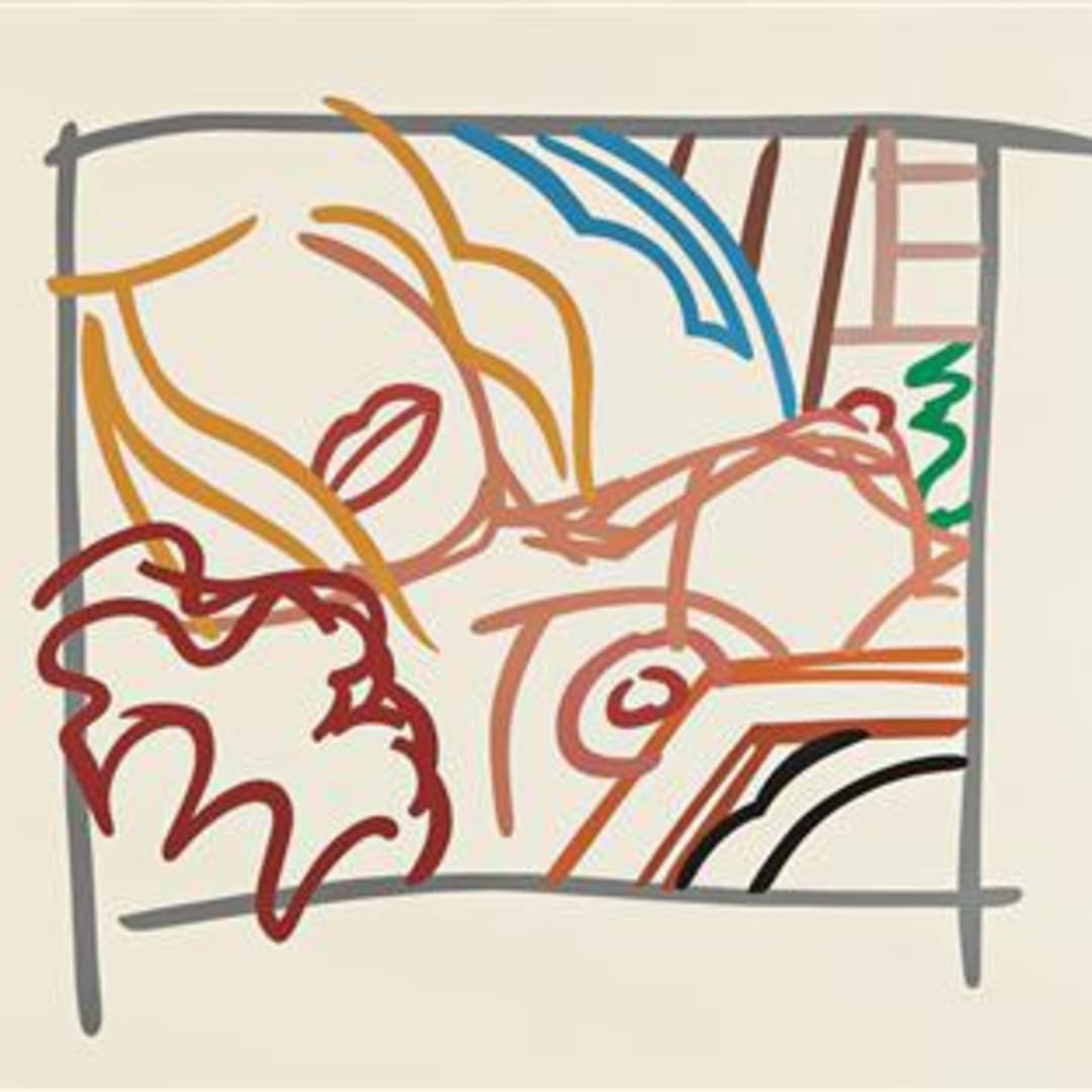 Tom Wesselmann Bedroom Blonde Doodle With Photo, 1988 Screenprint, 46.5 X 53 in. Edition of 100