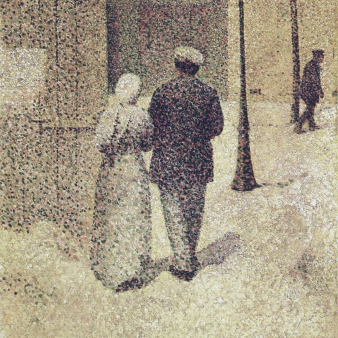 Couple on the Street. Charles Angrand.1887