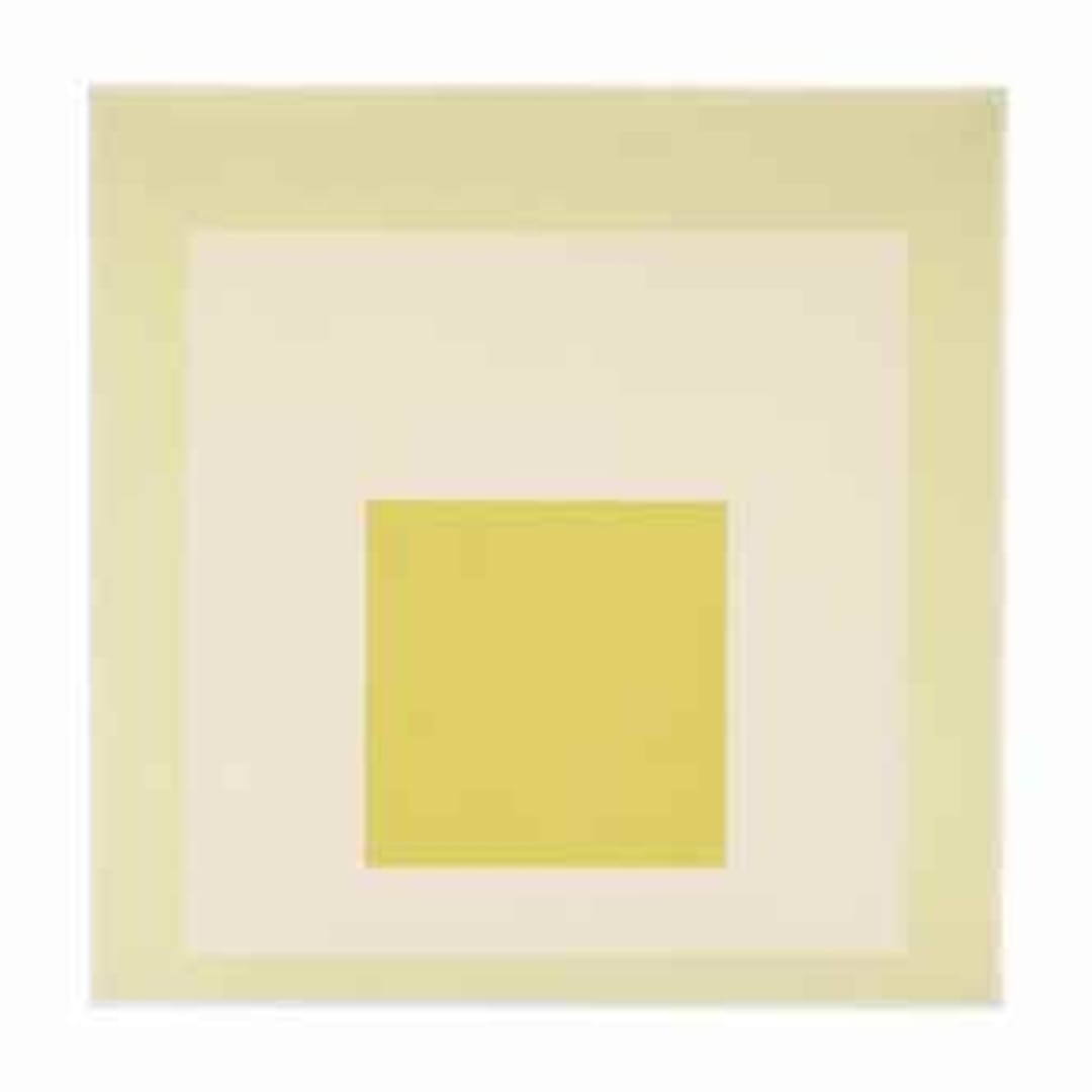 Josef Albers Homage to the Square: White Nimbus, 1964 Sold for $2,210,500 at Christie’s.