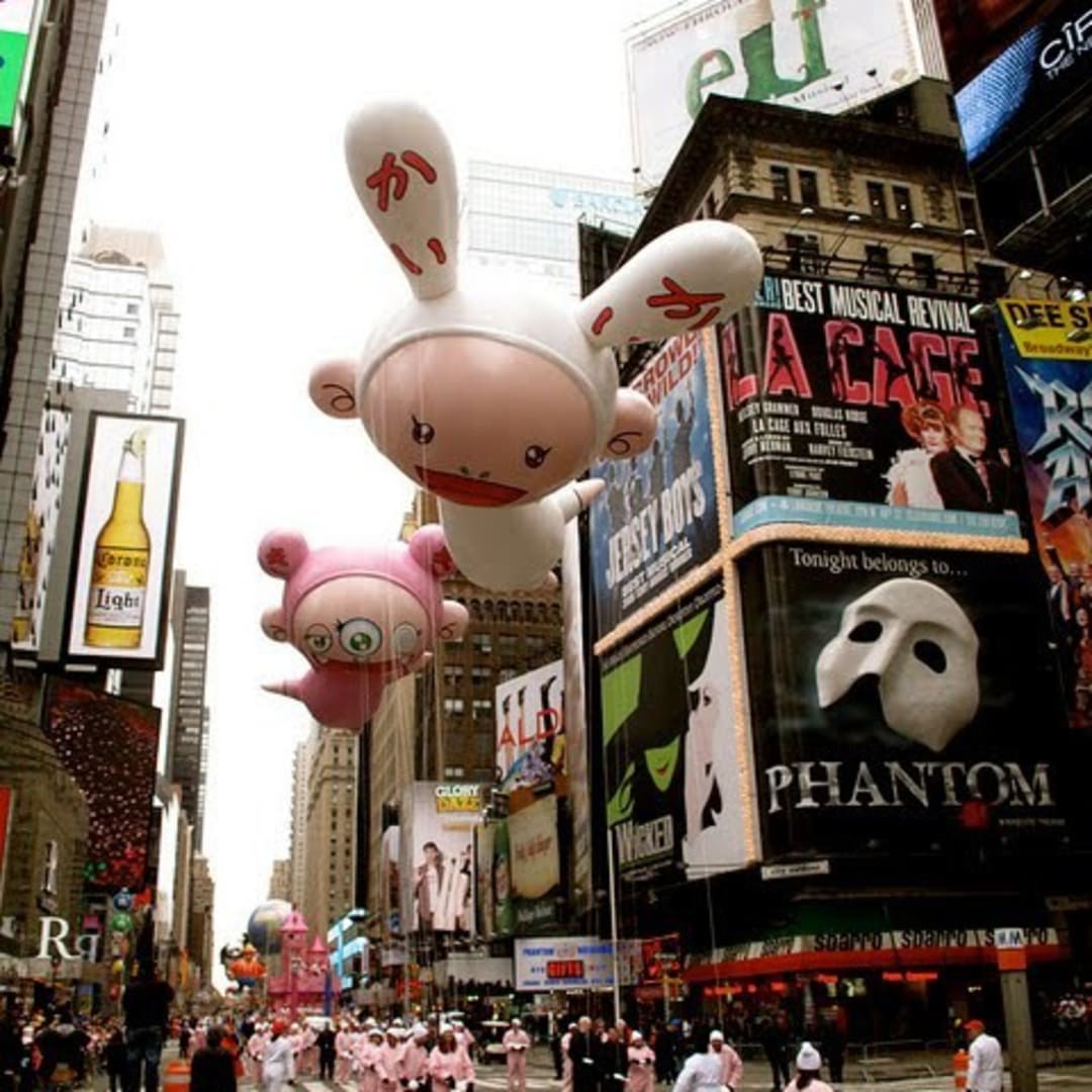 Murakami’s float in the Macy’s Thanksgiving Day Parade, 2010