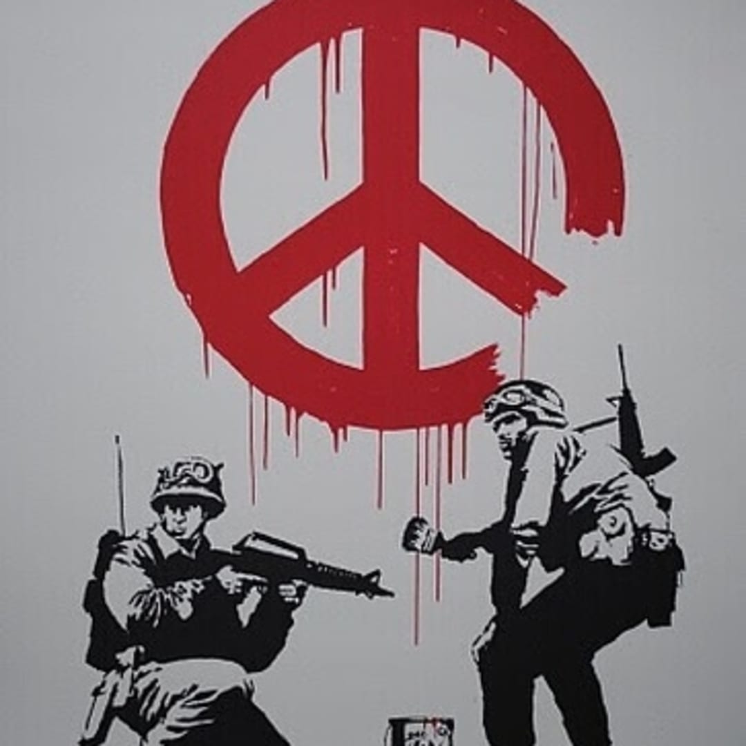 Available at Vertu Fine Art: Banksy, CND Soldiers, 2005