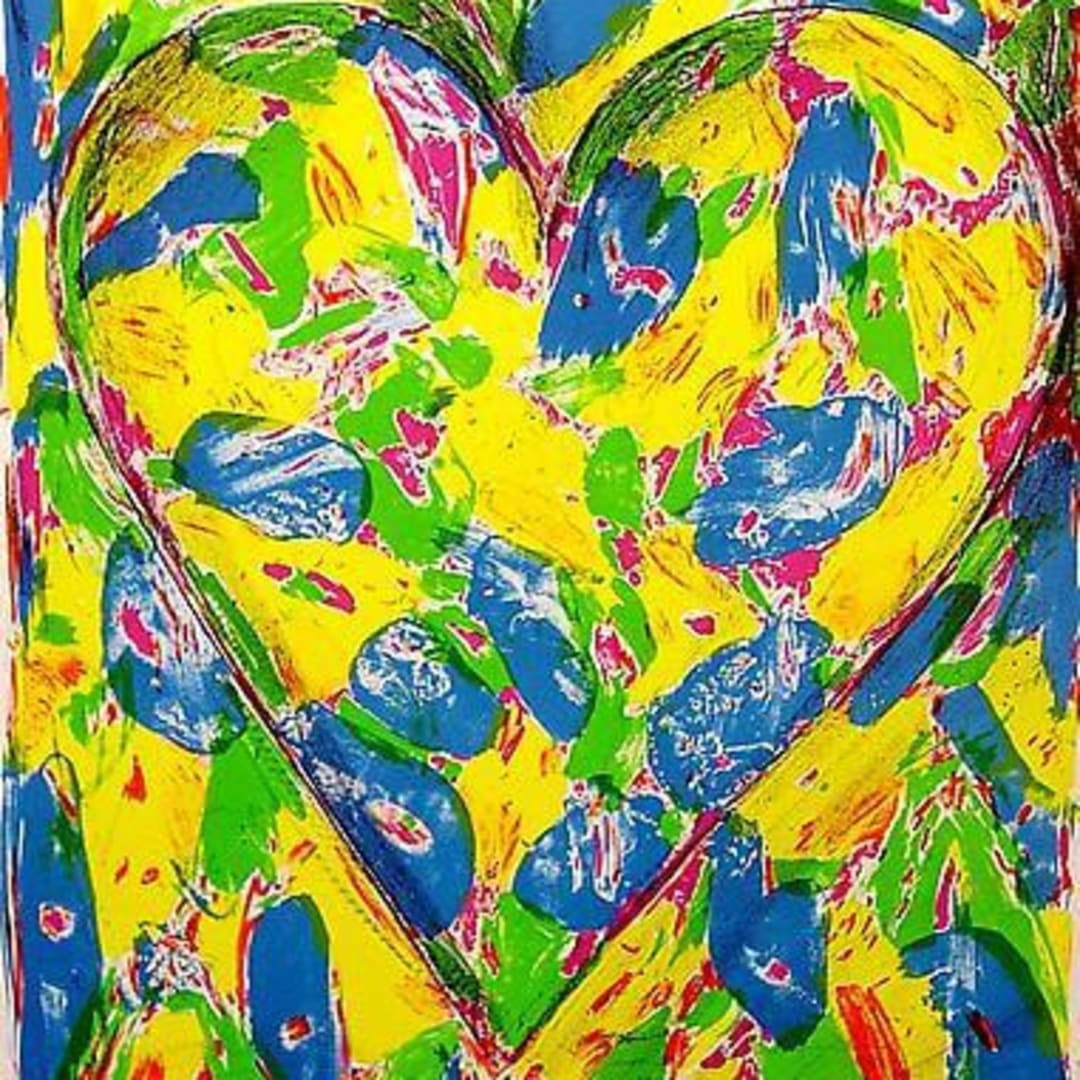 Jim Dine, The Blue Heart – 2005, Lithograph in 7 colors, 25-1/2 X 19-1/2 in., Edition of 200