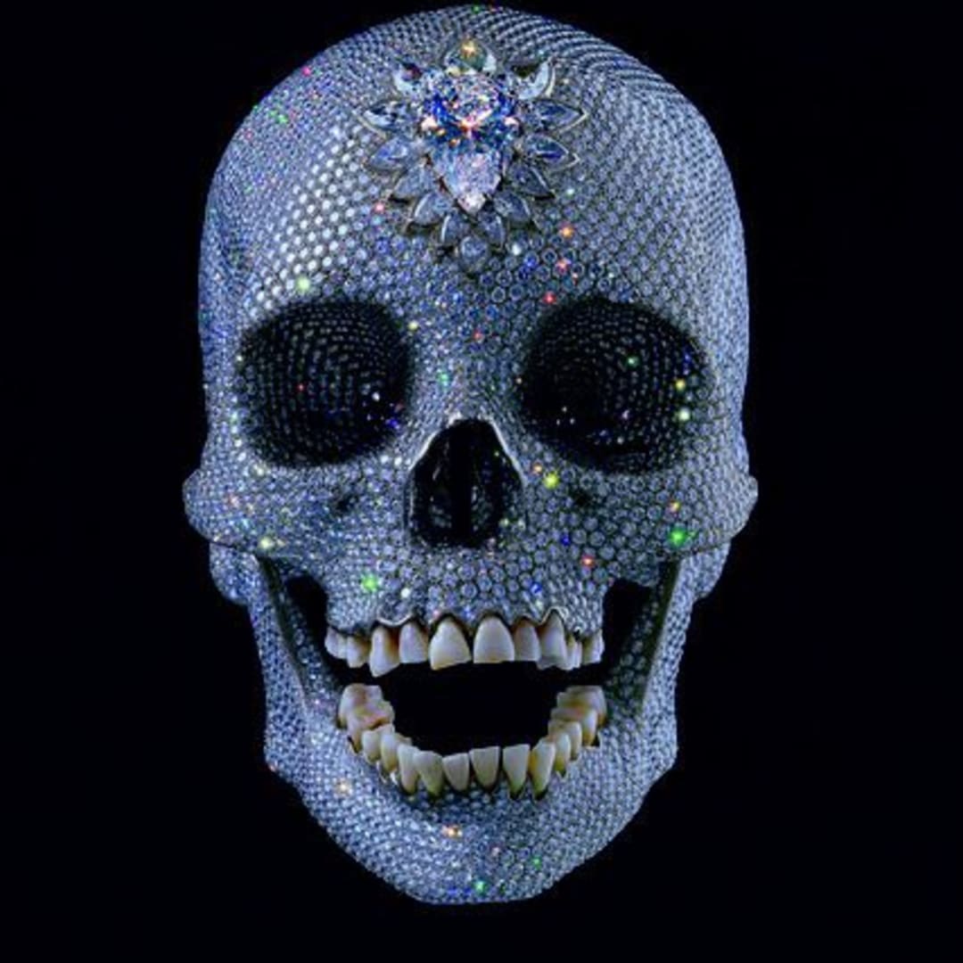 Damien Hirst For the Love of God-Lenticular, 2012 Digital print on PETG plastic 23.5 X 15.75 in. Edition of 5000