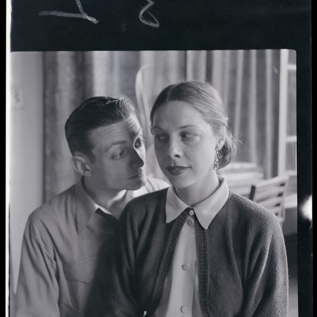 Roy Lichtenstein and Isabel Lichtenstein in Columbus, Ohio, ca. 1950. Photograph by Stanley Twardowicz