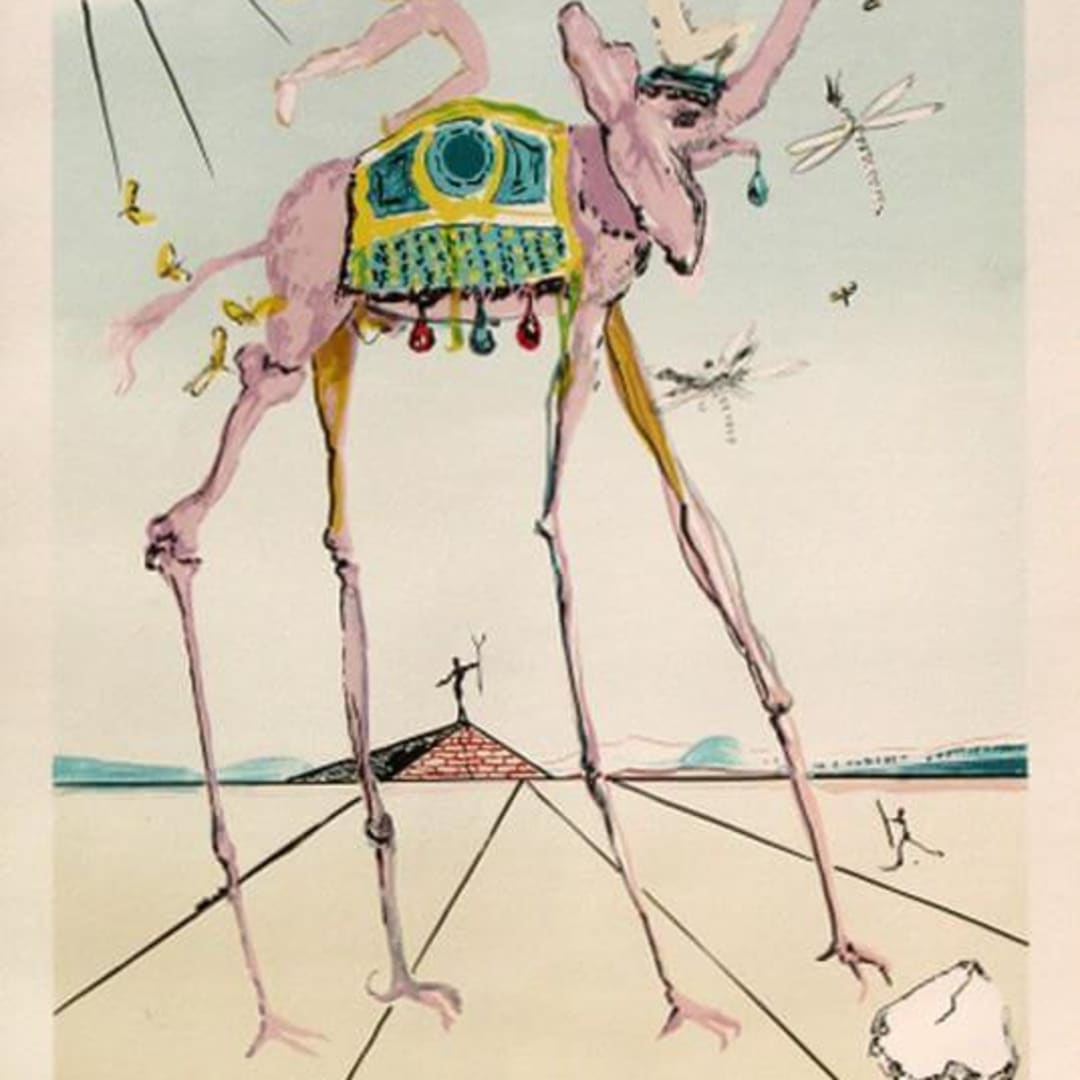 Salvador Dali Celestial Elephant (79-5), 1979 Lithograph 29.25 x 22.5 inches Edition of 350 Authenticated on verso For sale at VFA
