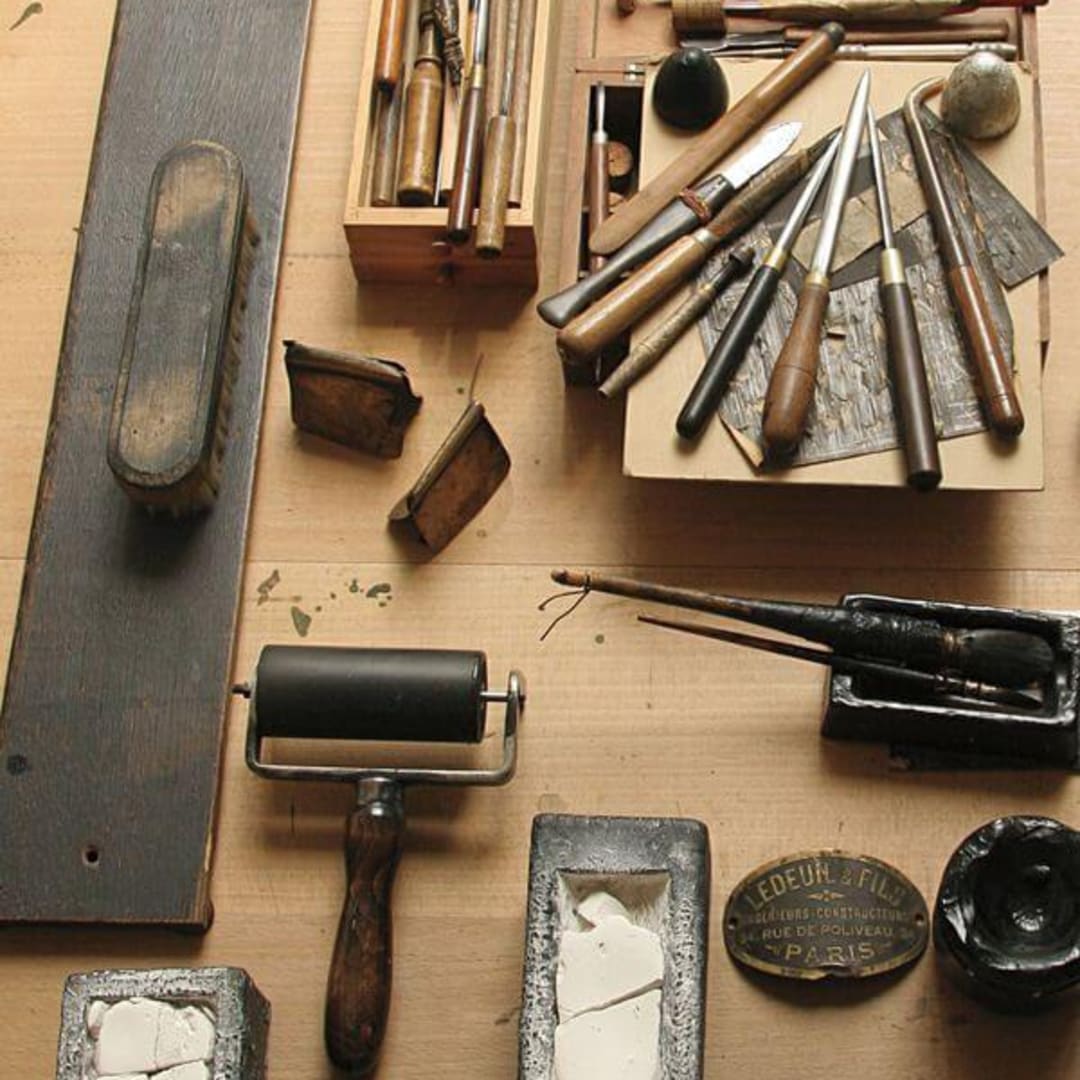 The engraving tools of Piero Crommelynck