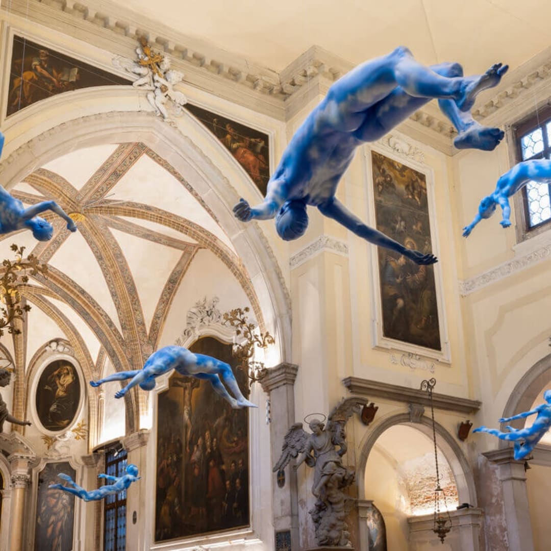 Ugo Rondinone Installation at Scuola Grande San Giovanni Evangelista, Venice Biennale, 2022