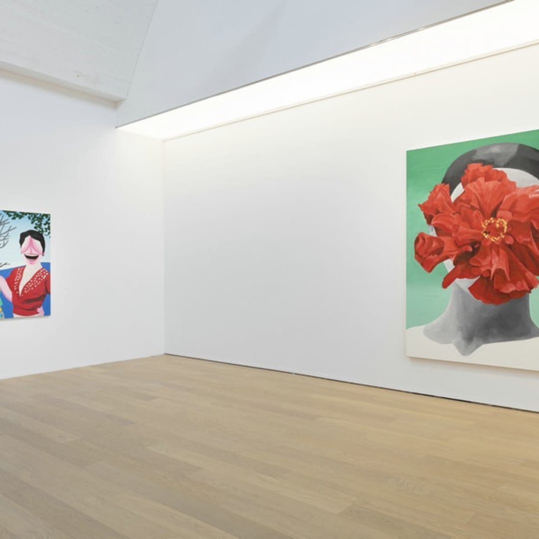 Yue Minjun Installation view at Tang Contemporary Art Gallery
