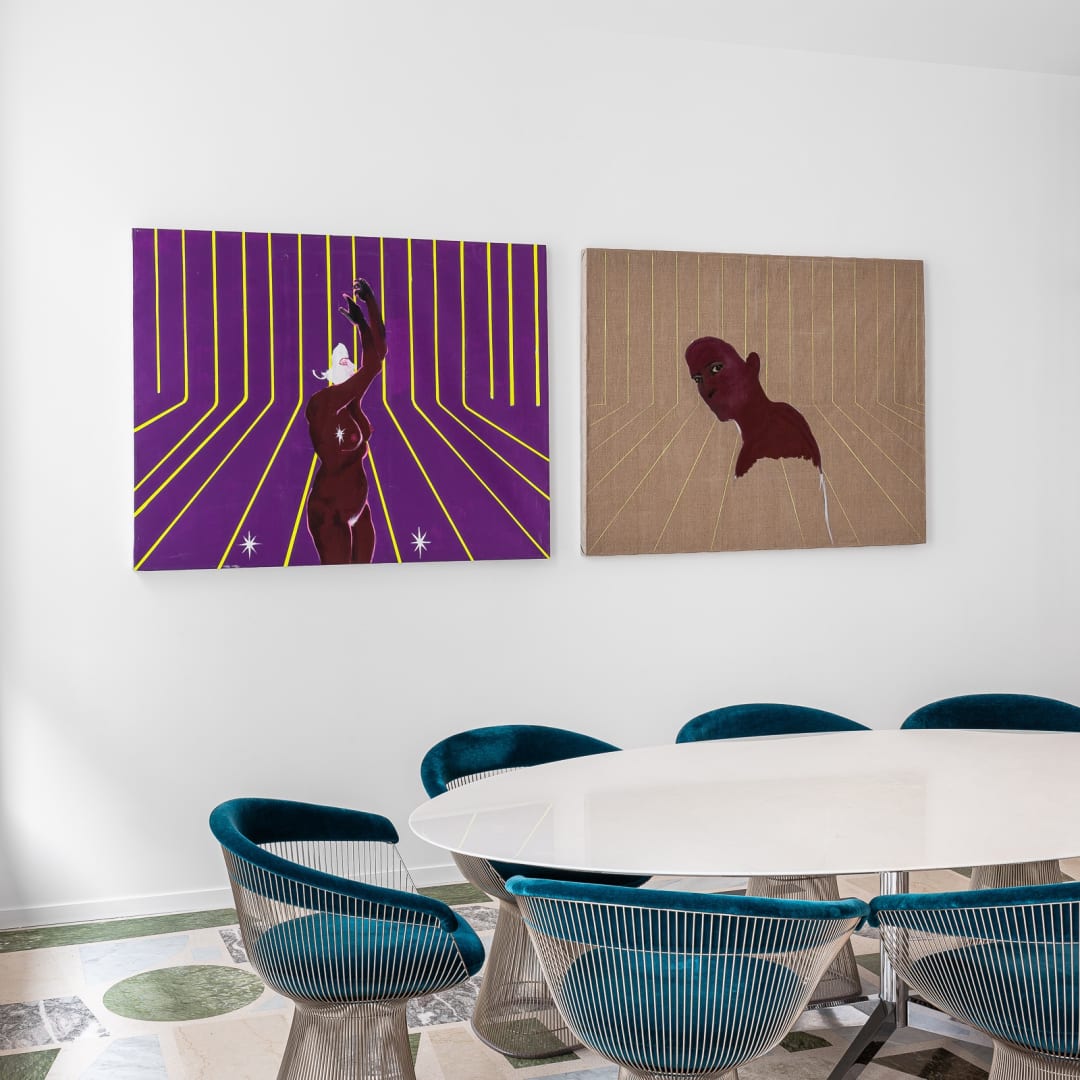 Vue du showroom de galerie à Paris, 2020