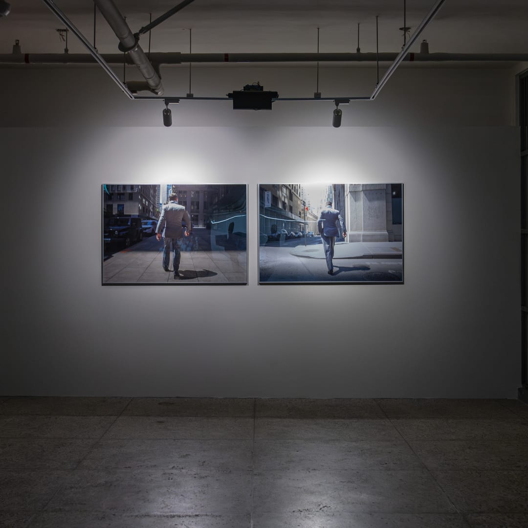 Installation view, Sophia Al Maria, Bull and Bear, 2023, Busan Biennale, Seeing in the Dark, 2024, ⓒBusan Biennale Organizing Committee