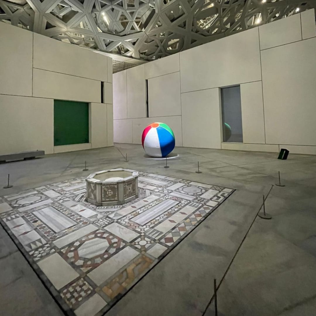 Lamya Gargash, Debutante Ball, 2024, 3D-printed sand sculpture, 2 meter diameter, Richard Mille Art Prize 2024