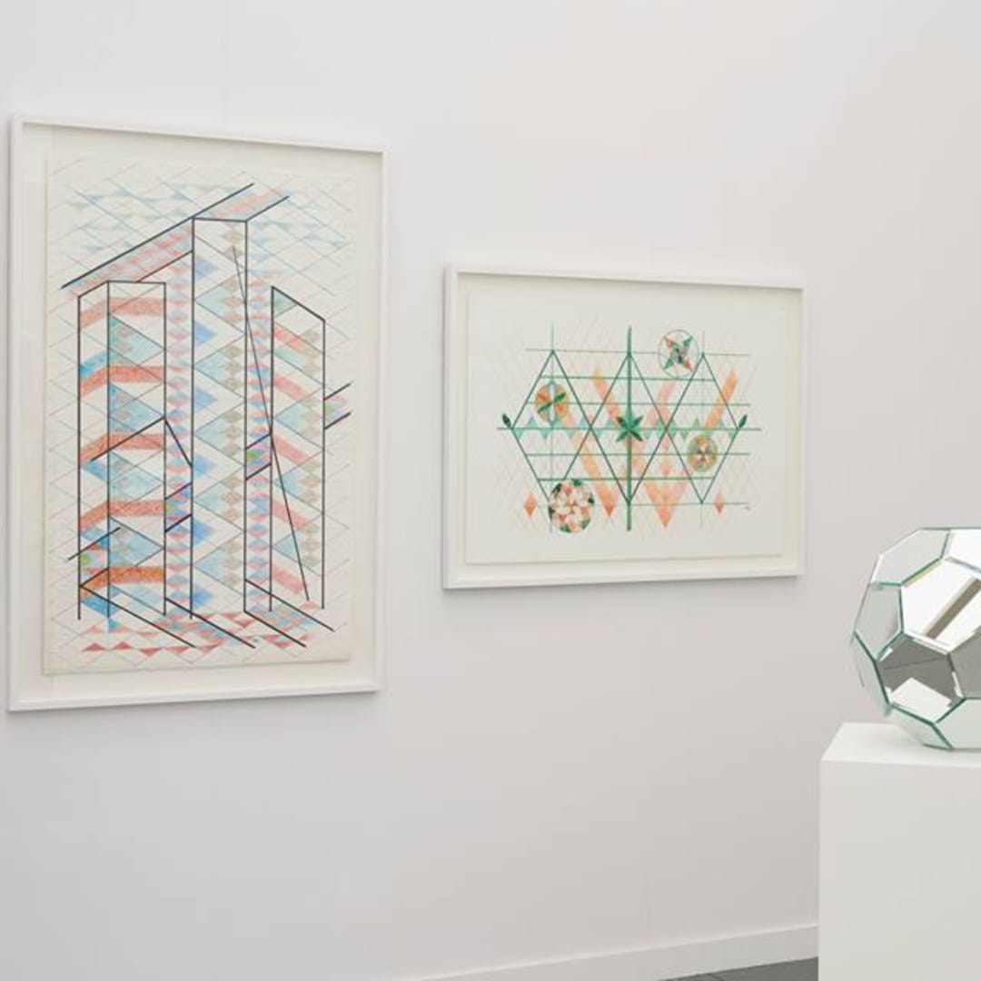 Monir Shahroudy Farmanfarmaian, Frieze New York, The Third Line, Installation view, 2015