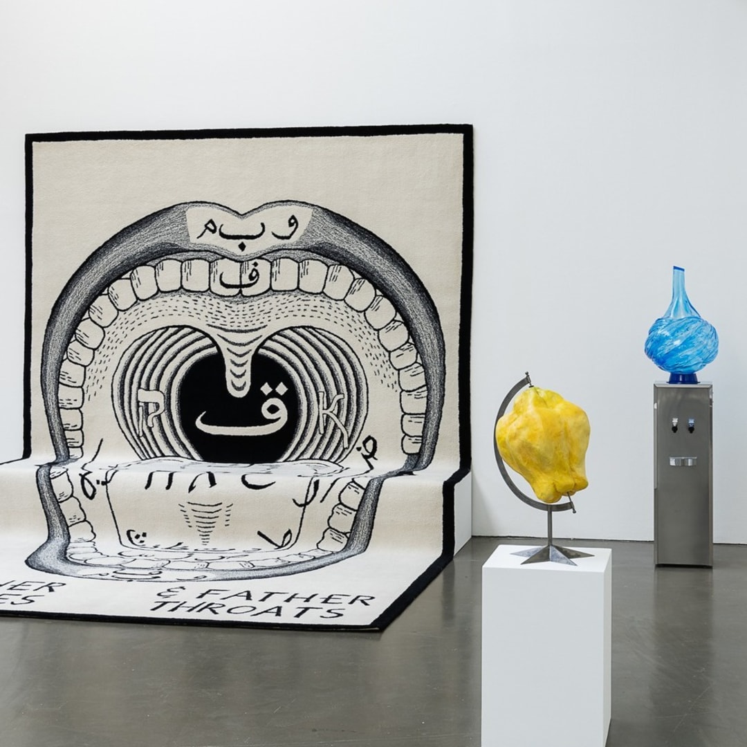 Installation views, Slavs and Tatars, Healing the Earth. 50 Years of German-Mongolian Friendship, Kunsthalle Düsseldorf 2024. Photo Katja Illner