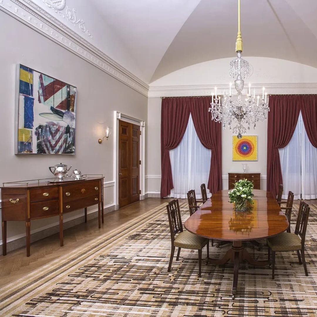 The Old Family Dining Room of the White House, Feb. 9, 2015. The room opens to public view for the first time in White House history Tuesday, February 10, 2015. (Official White House Photo by Amanda Lucidon) CC0 1.0 Universal (CC0 1.0) Public Domain Dedication