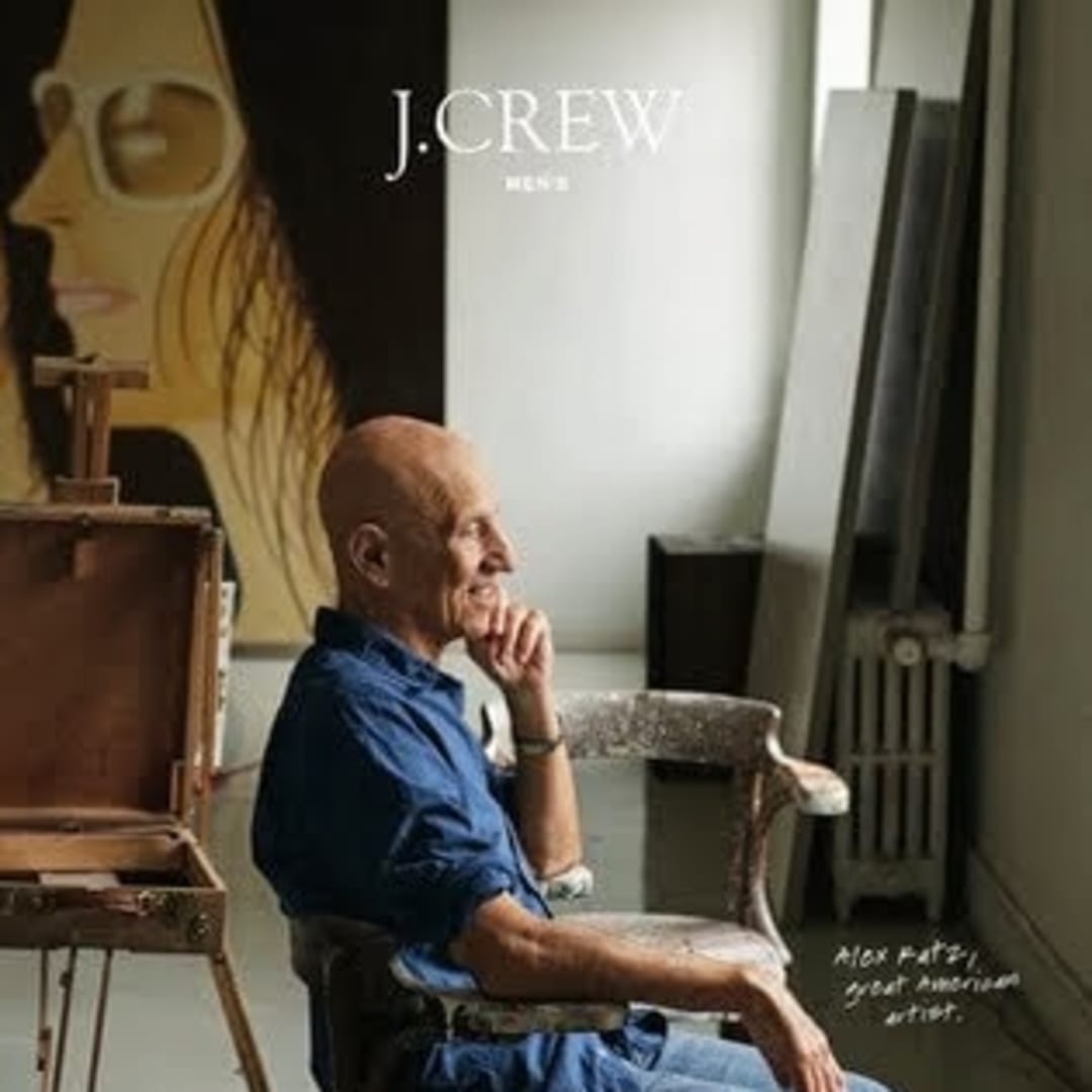 Alex Katz in the J. Crew catalogue 2009