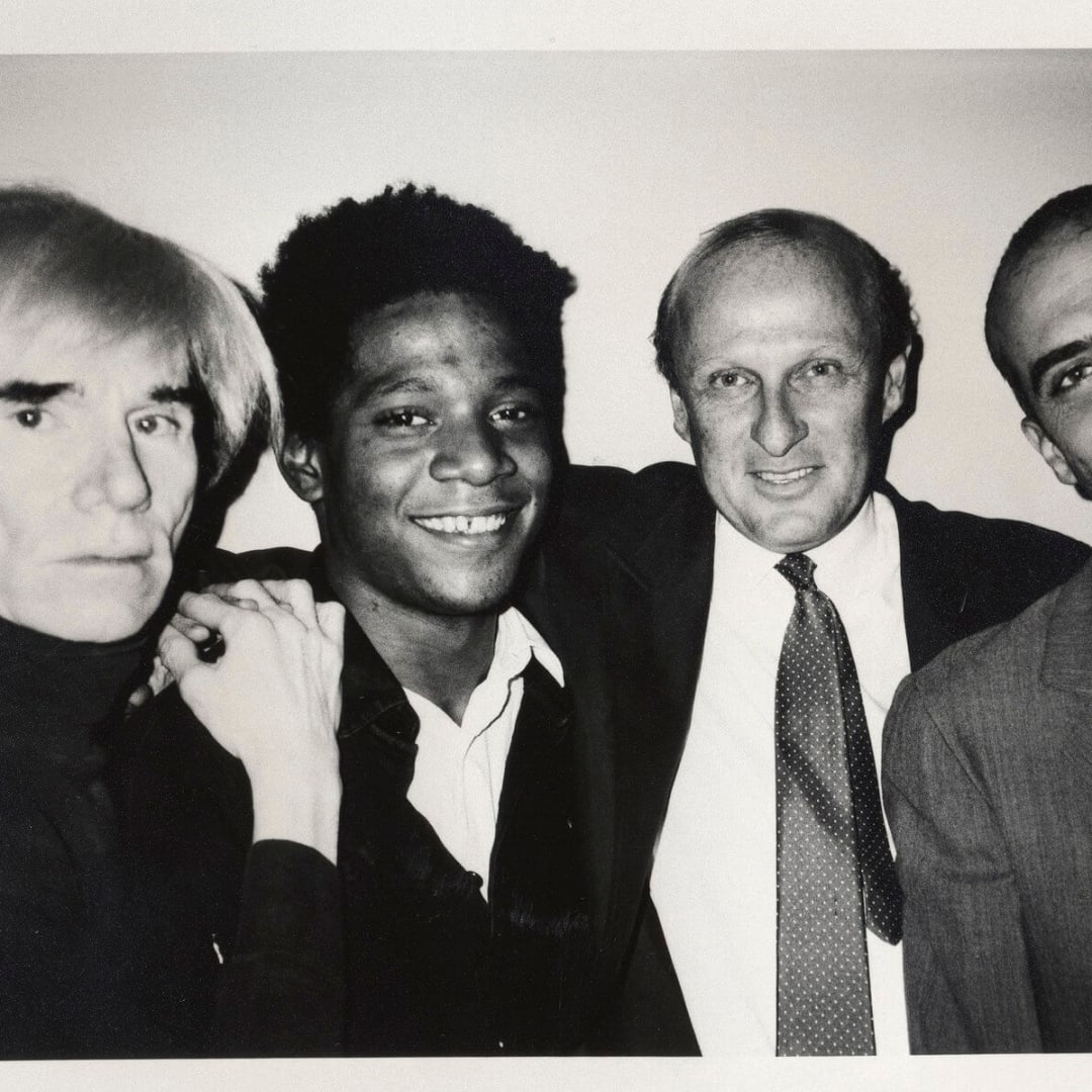 Andy Warhol, Jean-Michel Basquiat, Bruno Bischofberger and Fransesco Clemente, New York, 1984 Galerie Bruno Bischofberger Creative Commons Attribution-Share Alike 4.0 International license