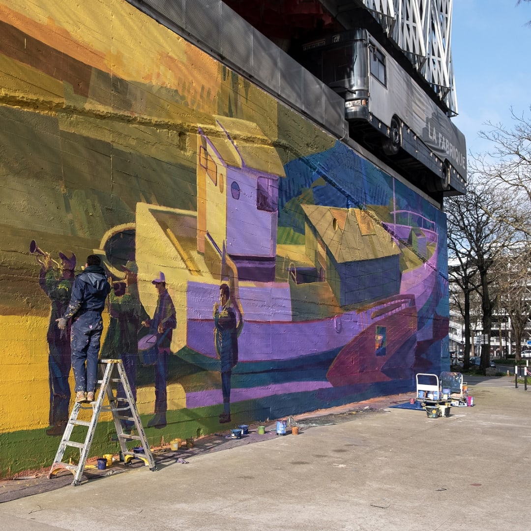Matthieu Pommier, Le Mur Nantes, Plus de couleurs, Le Feuvre Roze