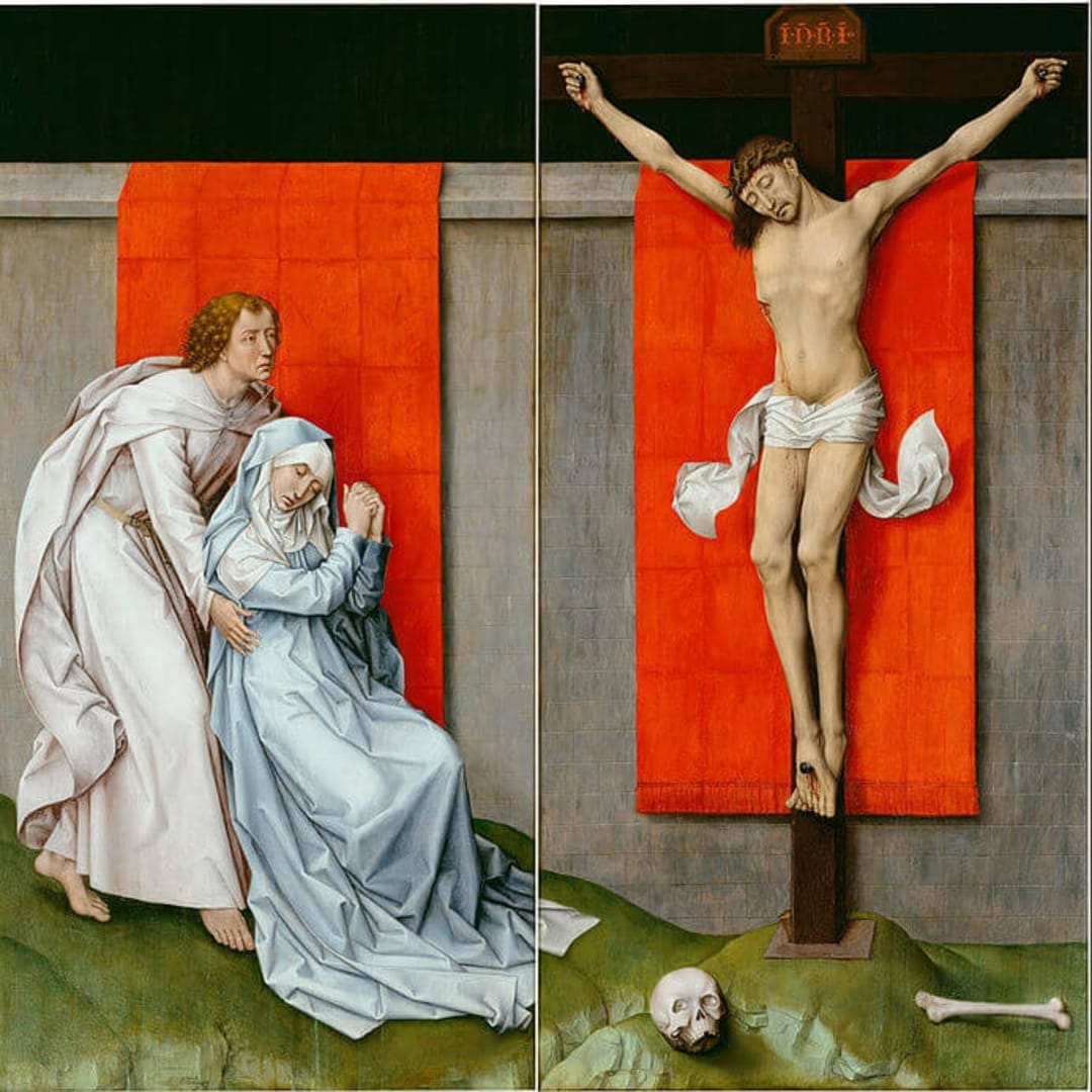 Rogier van der Weyden Crucifixion Diptych. c. 1460