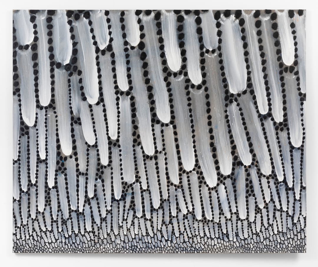 John Riepenhoff Skies (inclination, eve), 2024 acrylic, flashe, and oil on linen 88 x 106 inches