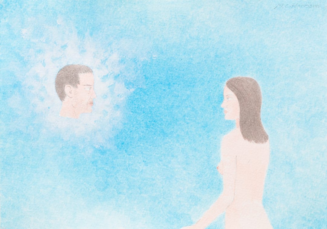 Michael Harrison Apparition, 2008 - 2017 acrylic and pencil on paper 21 x 29.7 cm