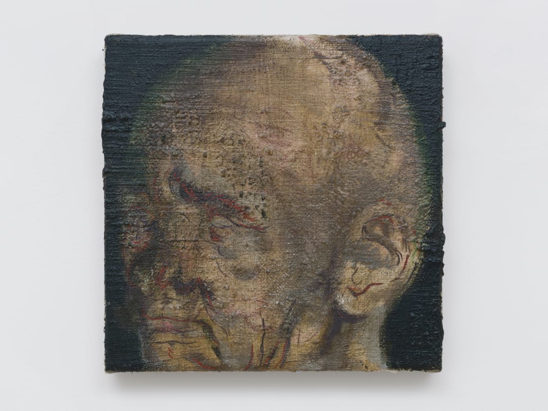 Patrick H Jones Sliding, 2019 Acrylic paint on canvas 21 x 21 cm