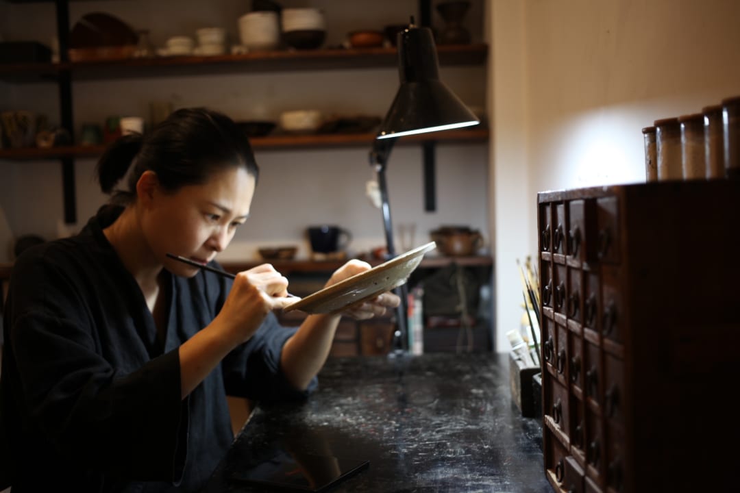 Yuko Gungi in her Brooklyn studio