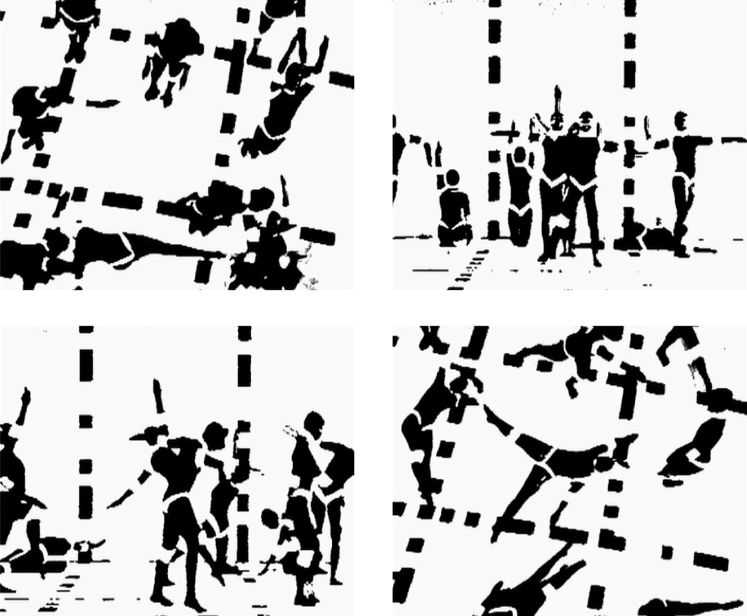 Analivia Cordeiro M3x3, 1973 vídeo analógico monocanal, p&b, com som single channel analog video, b&w, sound duração: 9’50’’ duration: 9’50’’ 1/5 + 3 P.A.