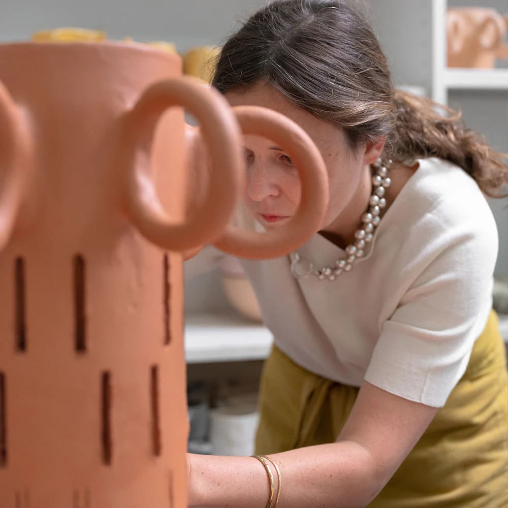 Portrait Pia Chevalier, studio Prune, pour Le Tanneur