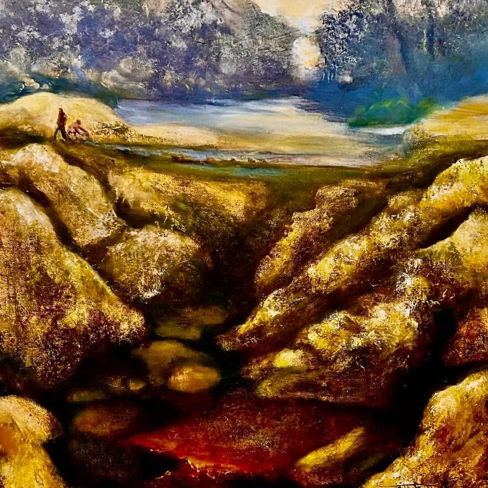 Deep Waters, oil on canvas, 24 x 24"