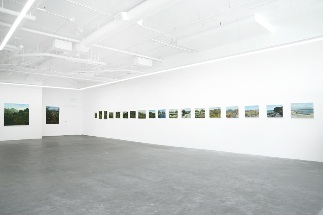 photo of the gallery with artwork on the walls