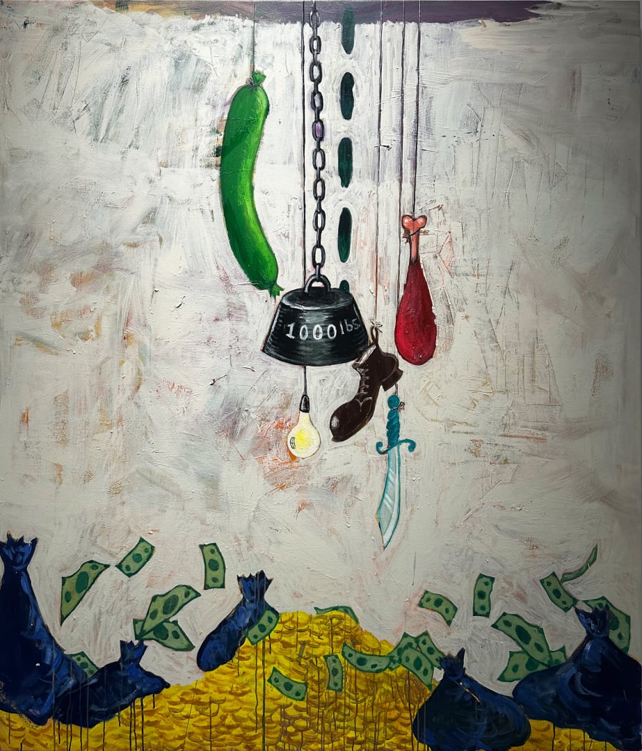 曼努埃尔·奥坎波, 疯人院的画作