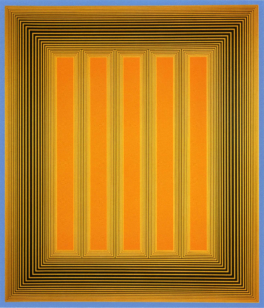 Richard Anuskiewicz Temple To Albers, 1984, Acrylic on Canvas, 84 x 72 in., The Albright Knox Art Gallery, Buffalo, NY