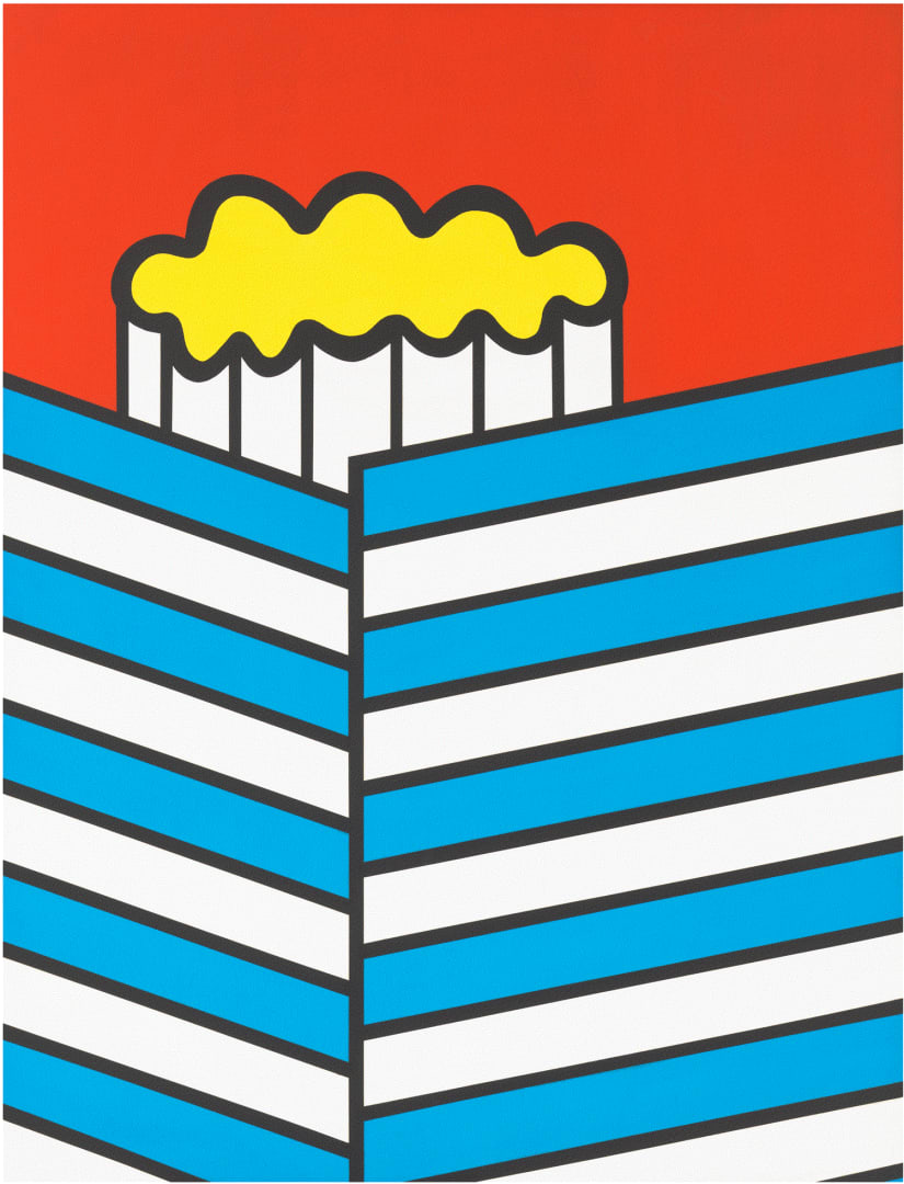 Nicholas Krushenick, United Color Kit, 1967, Acrylic on canvas 50 x 40 inches