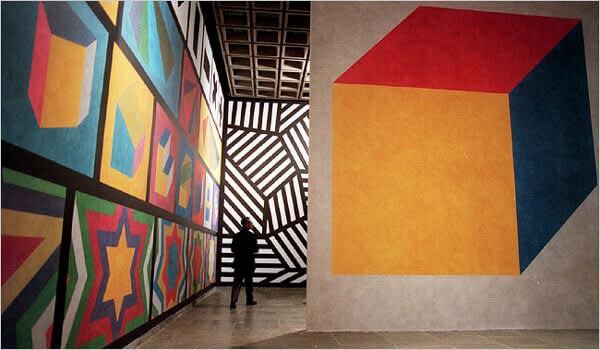 Sol LeWitt, 2000 An installation of wall paintings in the artist’s retrospective at the Whitney Museum of American Art