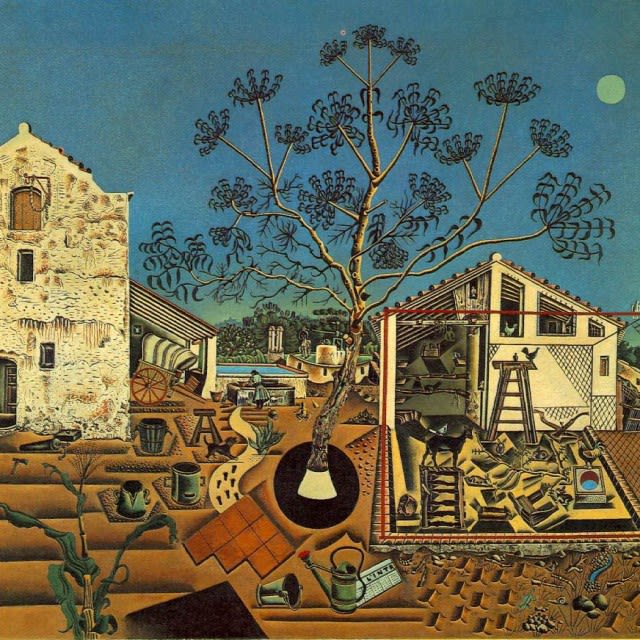 Joan Miro The Farm, 1921-1922, oil on canvas, 48.7 × 55.6 in., National Gallery of Art, Washington