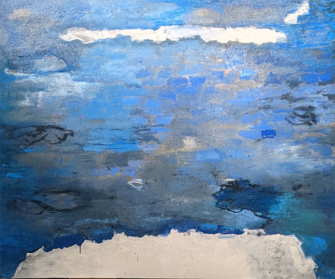 Glacial Drift, 60" x 72" inches, Leslie Allen