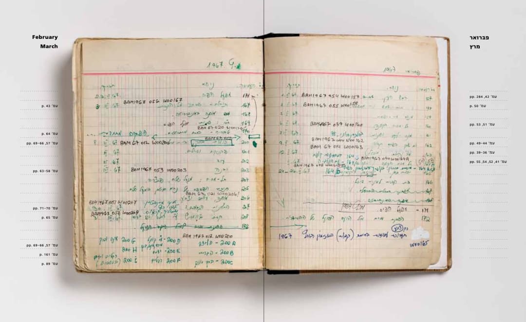 1967 - Micha Bar-Am - Logbook, Israel Museum, Jerusalem