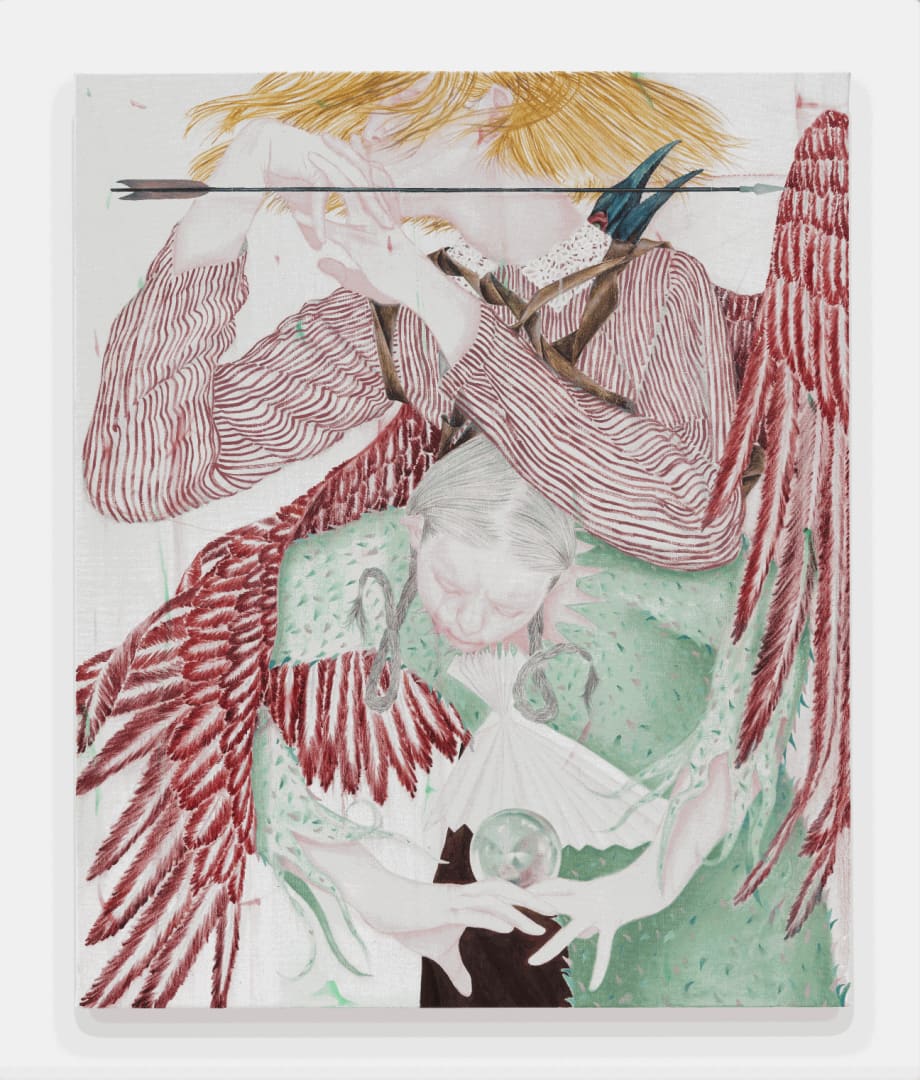 Ding Shilun, "The prophecy," 2024, oil on linen, 110 x 90 cm 43 1/4 x 35 3/8 in