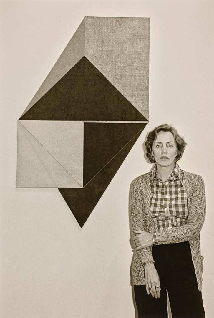 Dorothea Rockburne Photographed by James Hamilton, Vogue, June 1977 / © 2025 Dorothea Rockburne / Artists Rights Society (ARS), New York