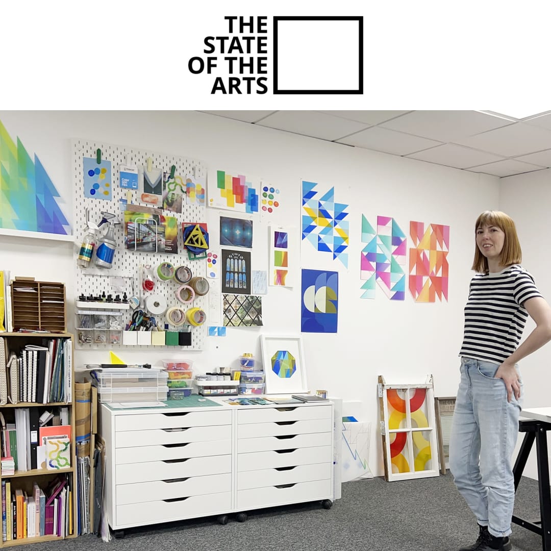 Fiona Grady at her studio with Tannery Arts, London