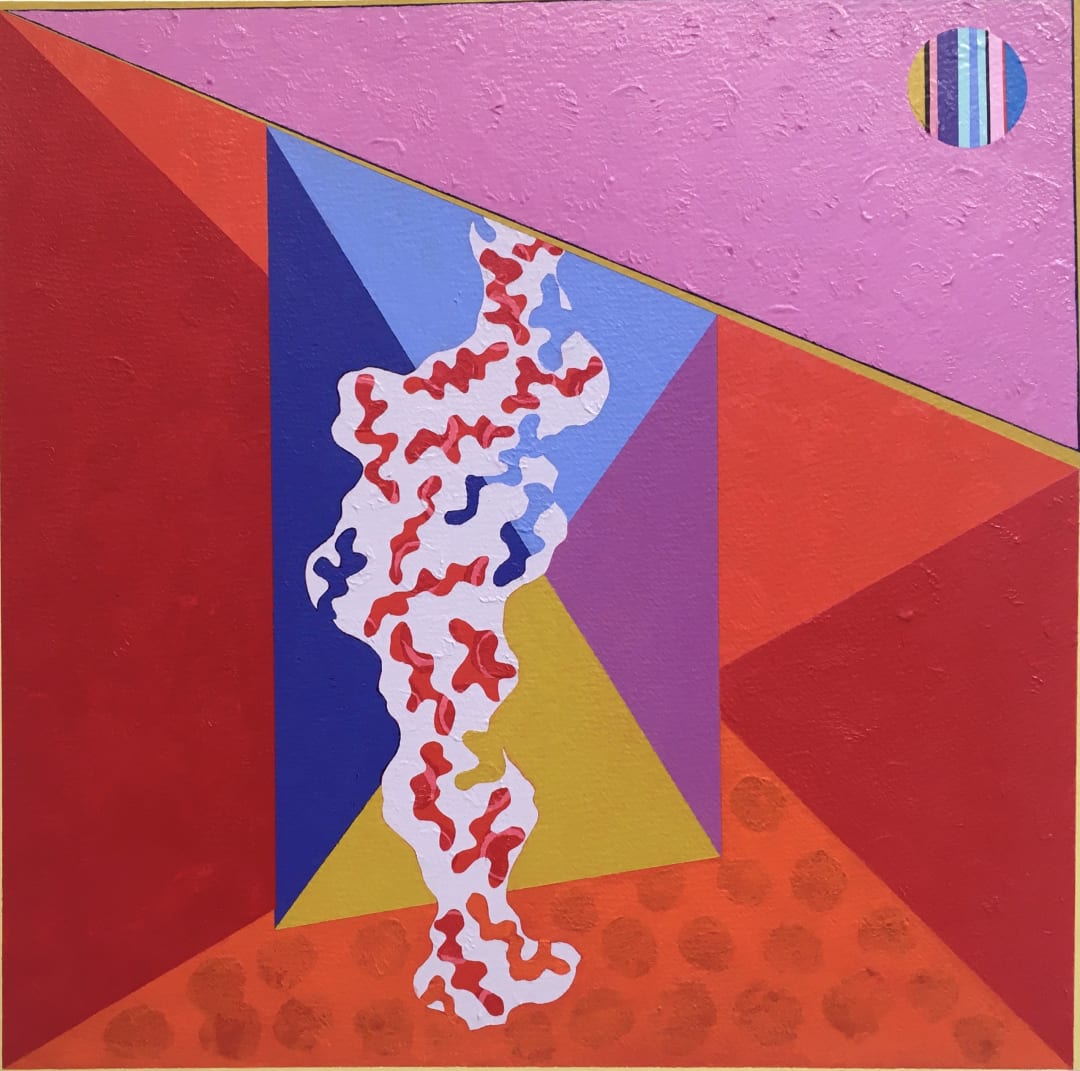 For Dreamers, 2021, acrylic on paper